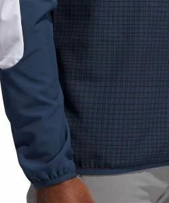 ADIDAS Golf Mens 1/4 Zip Primegreen Printed Wind Resistant Sweater Golf Pullover -Clubheads Sales Store 0899058e 6a10 47a6 ad1f 662b66728344