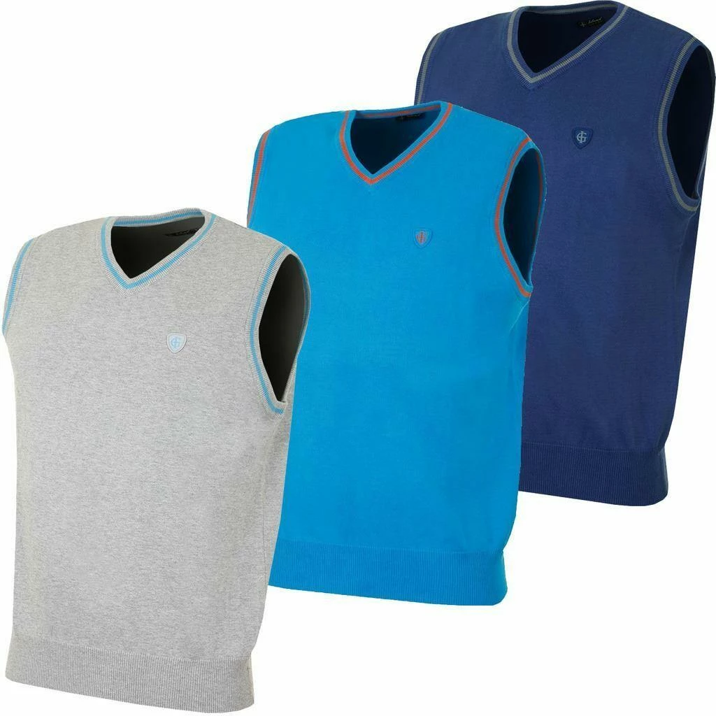 Island Green Mens V Neck Cotton Slipover Golf Pullover 3 Island Green Mens V Neck Cotton Slipover Golf Pullover