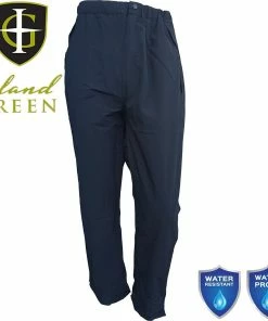 Island Green Golf Mens Taped Seams 2 Way Stretch Waterproof Golf Pants Trousers