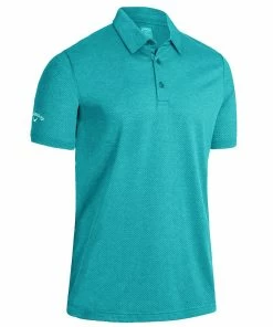 Callaway Golf Mens Heathered Jacquard Opti-Dri Stretch Golf Polo Shirt -Clubheads Sales Store 0ce594c7 cb21 4797 91ac e82c30a9c382