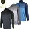 Island Green Mens Performance Moisture Wicking Top Layer 1/4 Zip Stretch Golf Sweater