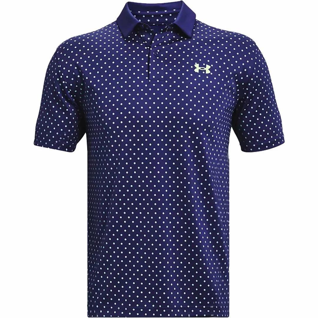 Under Armour Golf UA Performance Printed Polo Stretch Mens Golf Polo Shirt 9 Under Armour Golf UA Performance Printed Polo Stretch Mens Golf Polo Shirt - Image 7