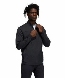 ADIDAS Golf Mens Hybrid COLD.RDY 1/4 Zip Sweatshirt Golf Pullover -Clubheads Sales Store 16052c36 8133 4bbd a42d 54d36b21dca3