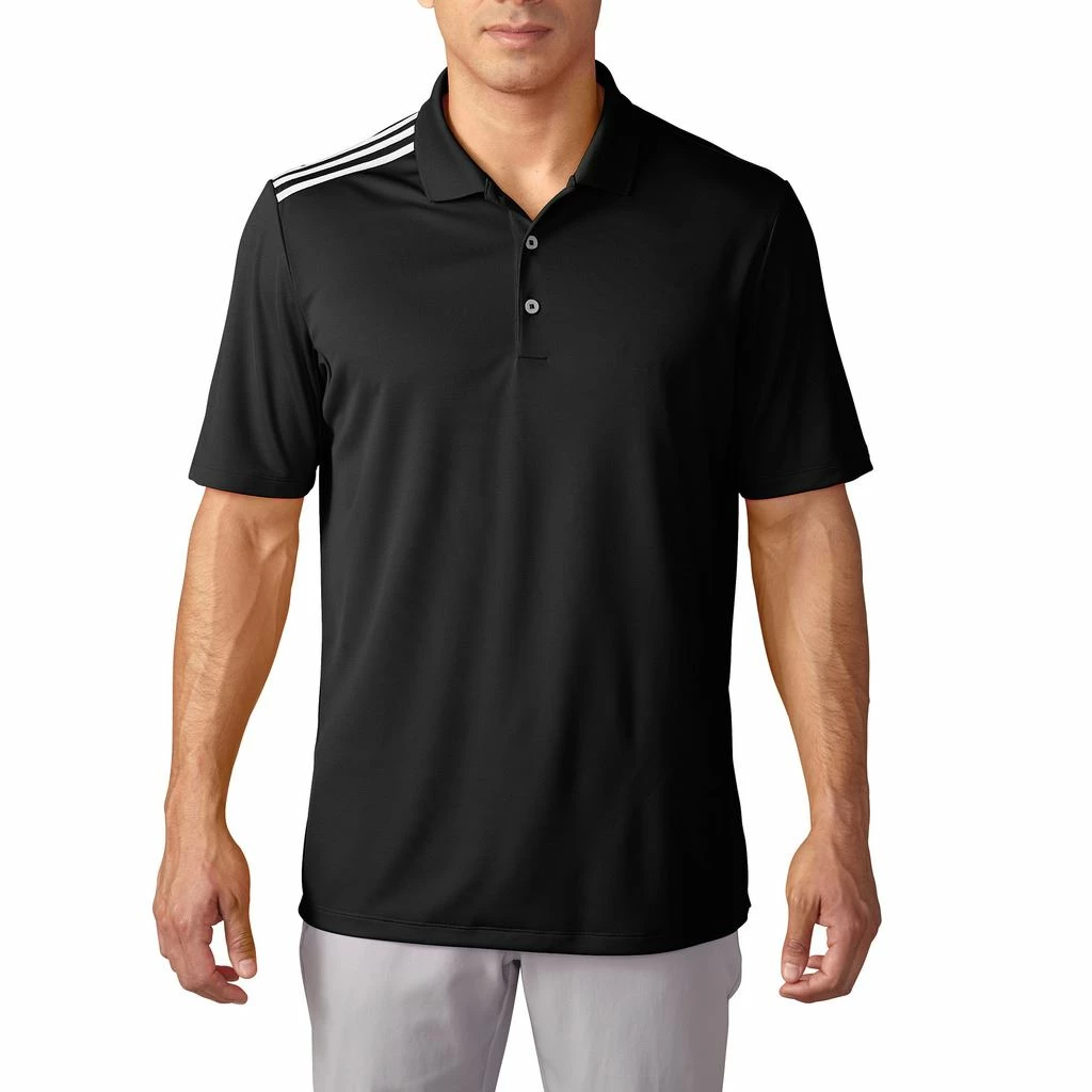 ADIDAS Climacool® 3-Stripes Shoulder Lightweight Mens Golf Polo Shirt 4 ADIDAS Climacool® 3-Stripes Shoulder Lightweight Mens Golf Polo Shirt - Image 2