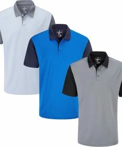 Stuburt Golf Mens Broadway Lightweight Breathable Golf Polo Shirt