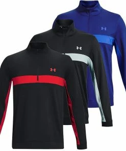 Under Armour Mens UA Storm Midlayer Breathable ½ Zip Golf Sweater Pullover