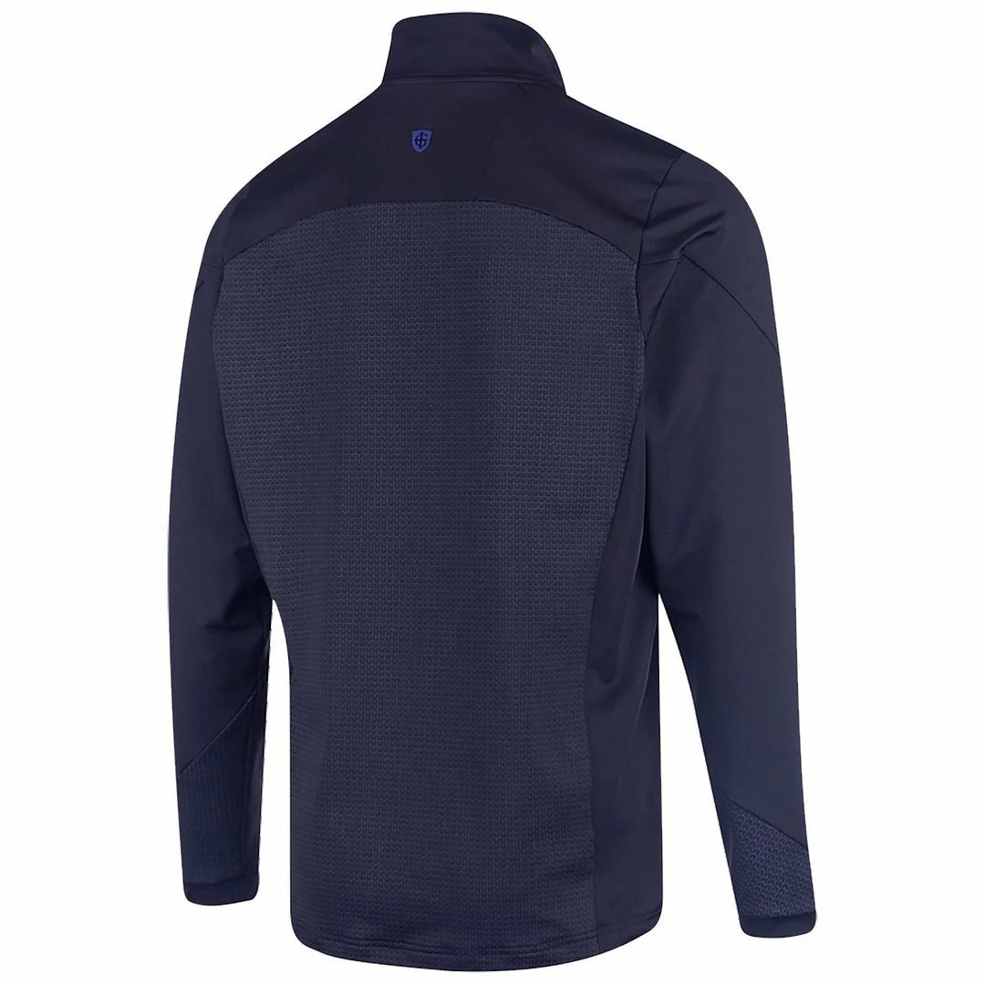 Island Green Mens Geometric Print Moisture Wicking Top Layer 1/4 Zip Stretch Golf Sweater 6 Island Green Mens Geometric Print Moisture Wicking Top Layer 1/4 Zip Stretch Golf Sweater - Image 4