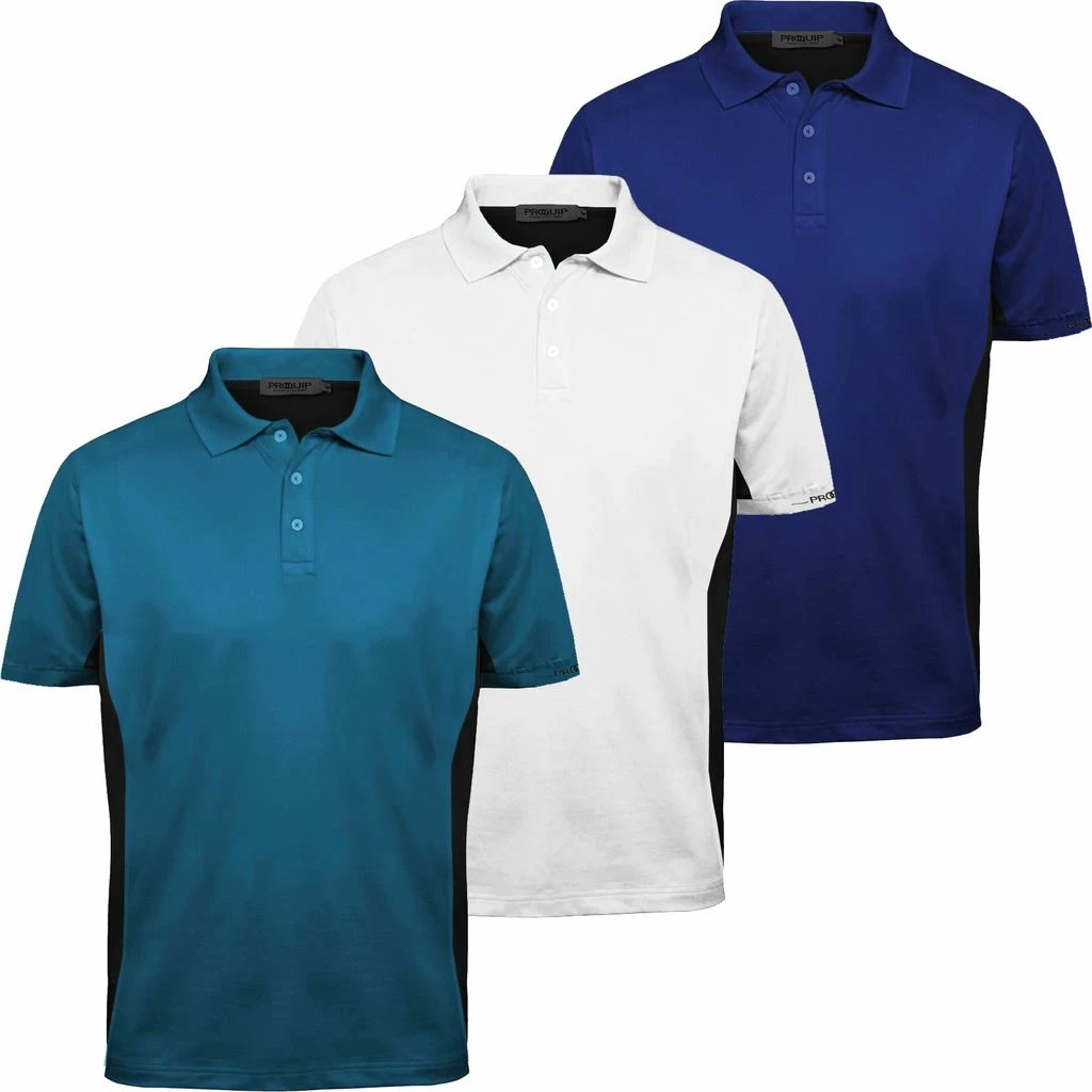 PROQUIP 360 Degree Performance Block Mens Golf Polo Shirt 4 PROQUIP 360 Degree Performance Block Mens Golf Polo Shirt - Image 2