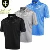 Island Green Mens Camo Gradient Print Moisture Wicking Golf Polo Shirt