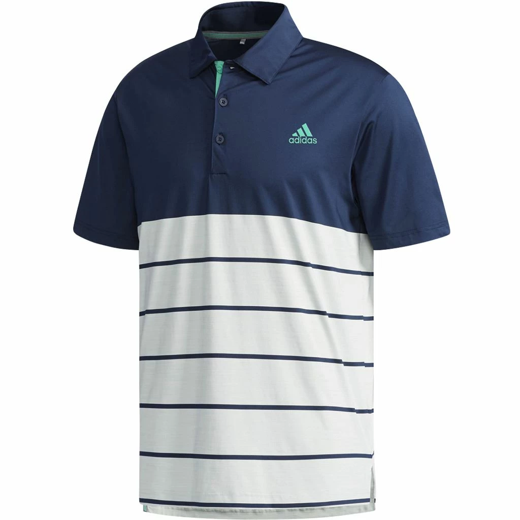 ADIDAS Golf Ultimate 365 Heather Stripe Mens Golf Polo Shirt 11 ADIDAS Golf Ultimate 365 Heather Stripe Mens Golf Polo Shirt - Image 9