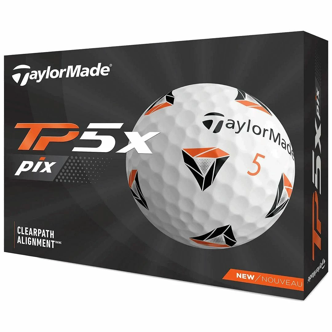 TaylorMade Golf TP5 / TP5X Pix 2.0 5-Layers Men's Tour Golf Balls Dozen 5 TaylorMade Golf TP5 / TP5X Pix 2.0 5-Layers Men's Tour Golf Balls Dozen - Image 3