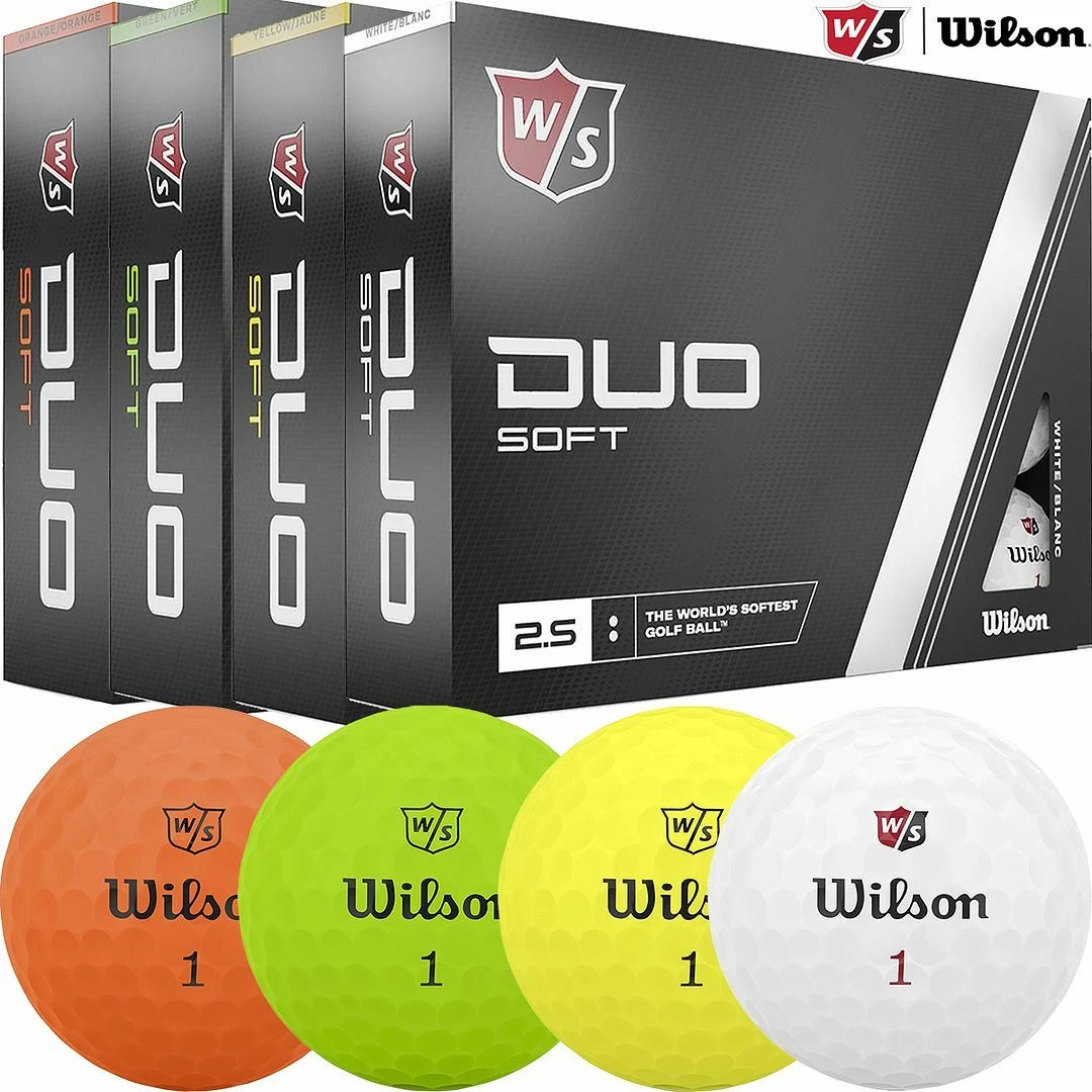 Wilson Staff DUO Soft 2.5 Performance Golf Balls 2 Dozen 3 Wilson Staff DUO Soft 2.5 Performance Golf Balls 2 Dozen