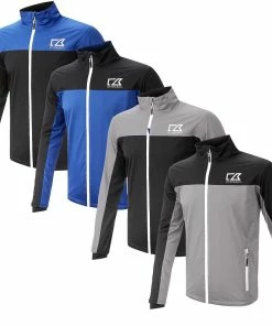 Cutter & Buck Golf Mens Hydro Tec Waterproof Full Zip Golf Jacket