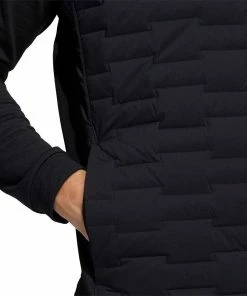 ADIDAS Golf Mens Frostguard Quilted Water Repellent Full Zip Golf Padded Gilet Vest -Clubheads Sales Store 3fe4c722 a129 4ed7 bfd2 d7c5a48423b7