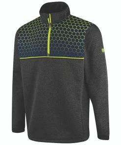 Island Green Mens Top Layer 1/4 Zip Printed Yoke Stretch Thermal Golf Sweater Pullover -Clubheads Sales Store 41c55d59 562b 4975 831c 7c66f8fd3060