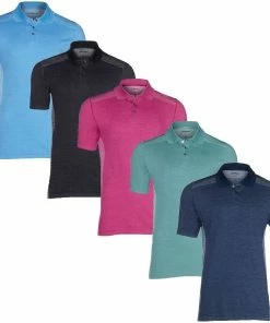 Skechers Go Golf Mens Knit Seamless Short Sleeve Performance Polo Shirts