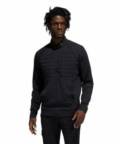 ADIDAS Golf Mens Frostguard 1/4 Zip Water Repellent Thermal Golf Jacket -Clubheads Sales Store 4ad04329 a3d7 4997 a6ca 3d974e0f7b53