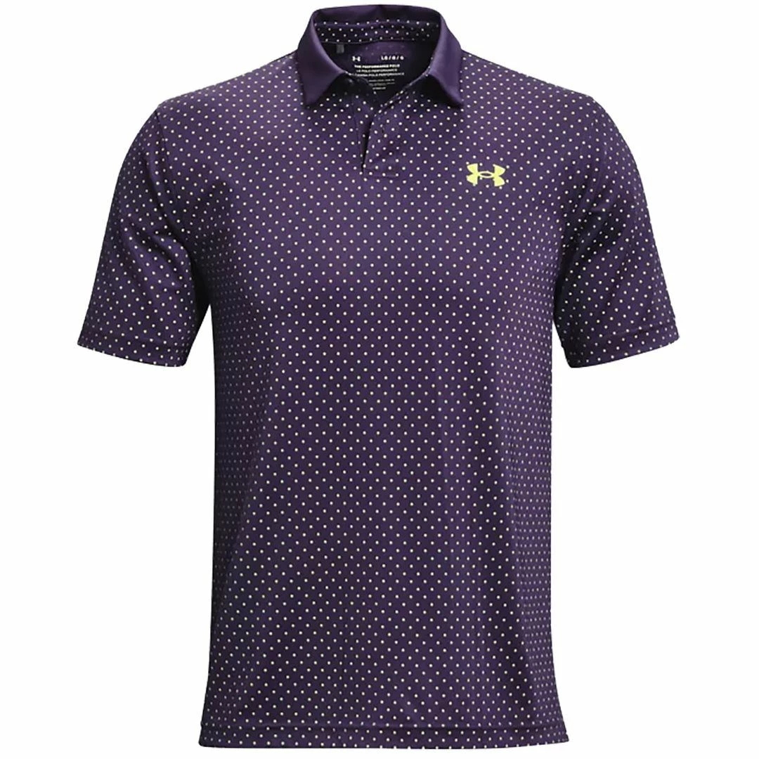 Under Armour Golf UA Performance Printed Polo Stretch Mens Golf Polo Shirt 15 Under Armour Golf UA Performance Printed Polo Stretch Mens Golf Polo Shirt - Image 13