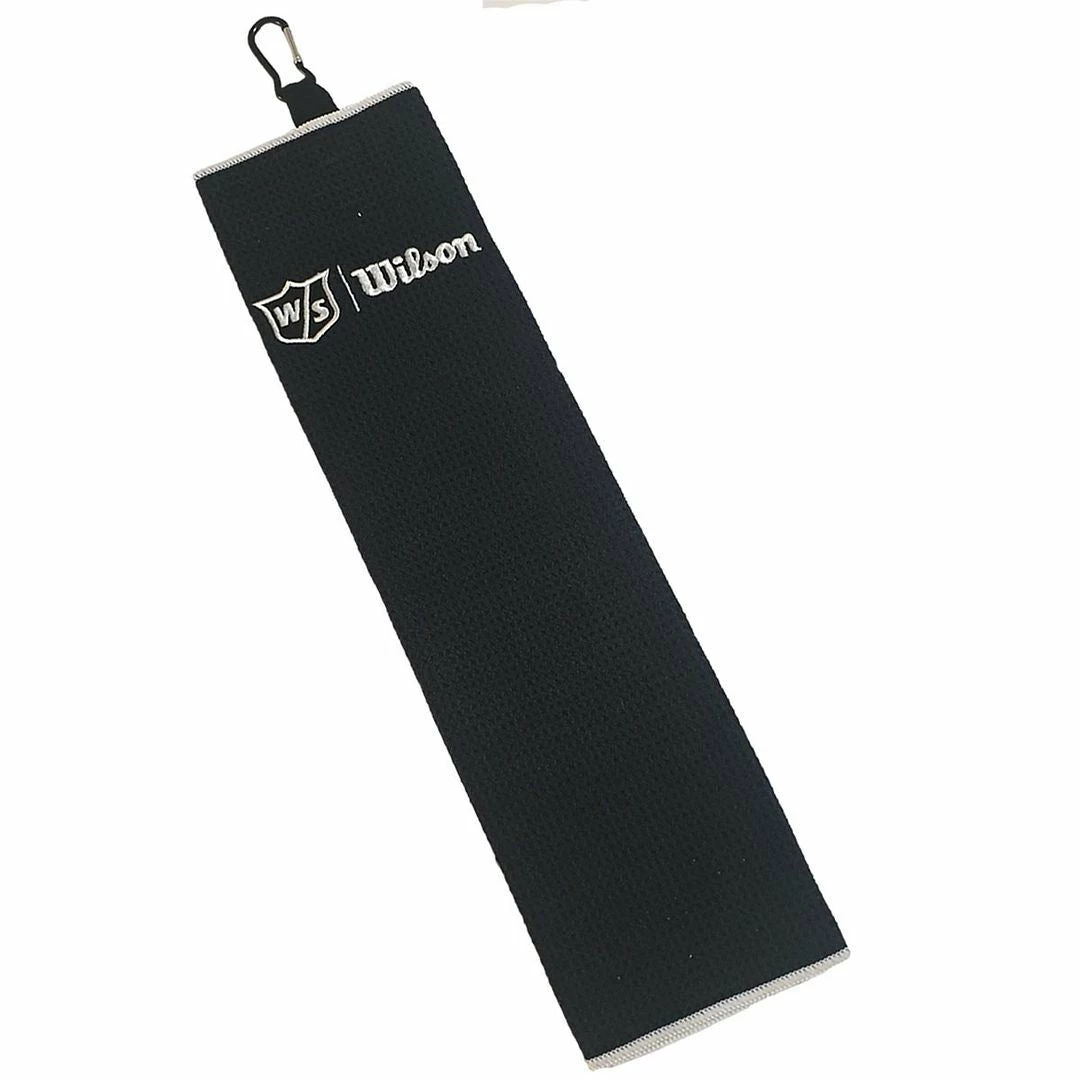 Wilson Golf Wilson Staff Tri-Fold Microfibre Golf Towel 16" X 21" 4 Wilson Golf Wilson Staff Tri-Fold Microfibre Golf Towel 16" X 21" - Image 2