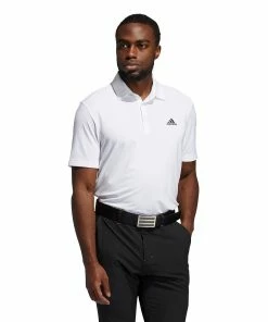 ADIDAS Golf Mens Ultimate 365 Solid Left Chest Logo Golf Polo Shirt