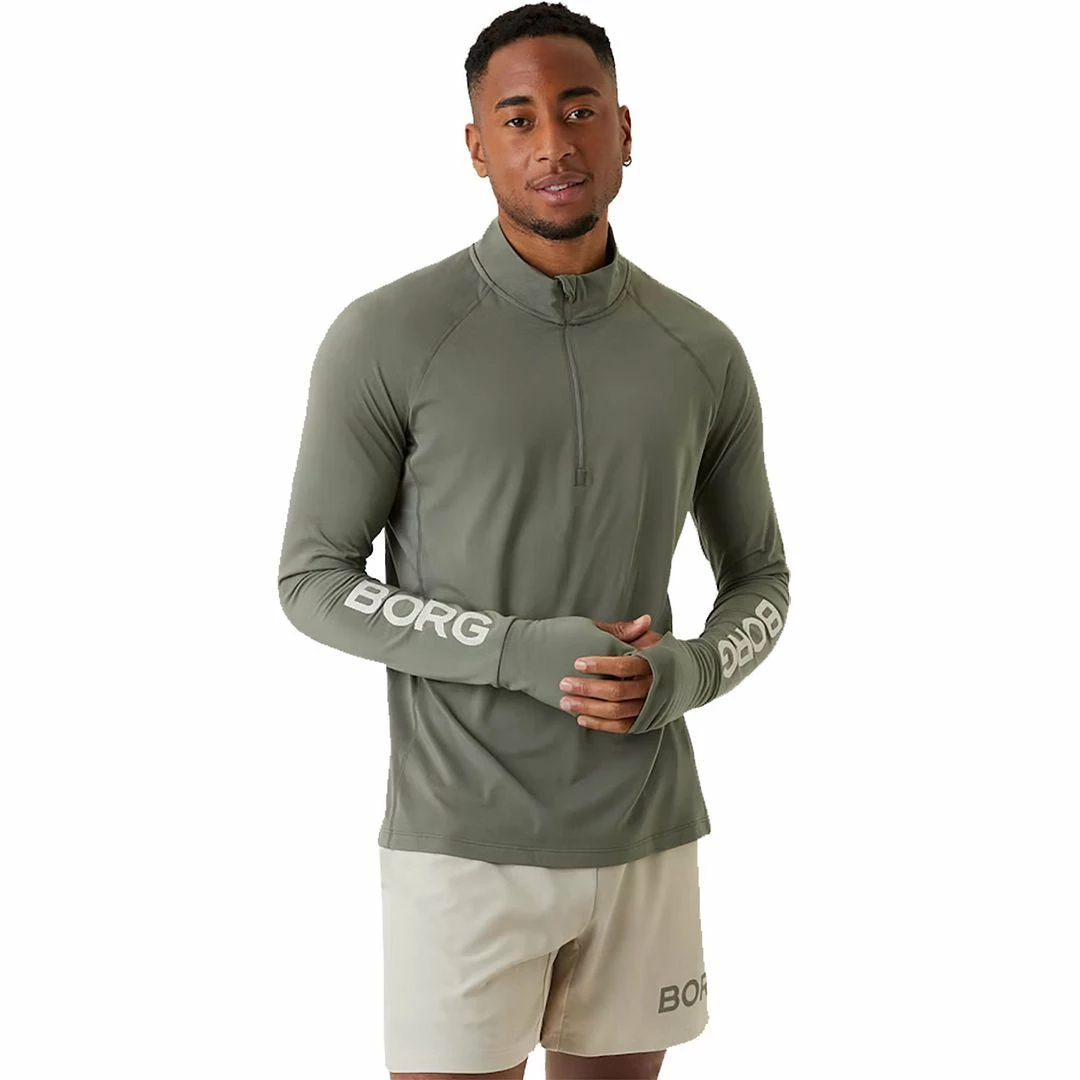 Bjorn Borg Mens Performance Long Sleeve Half Zip Midlayer 6 Bjorn Borg Mens Performance Long Sleeve Half Zip Midlayer - Image 4