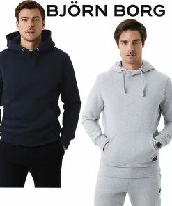 Bjorn Borg Mens Centre Soft Fleece Hoodie Hooded