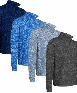 Callaway Golf Mens Camo Sun Protection 1/4 Zip Opti-Dri Swing Tech Golf Pullover