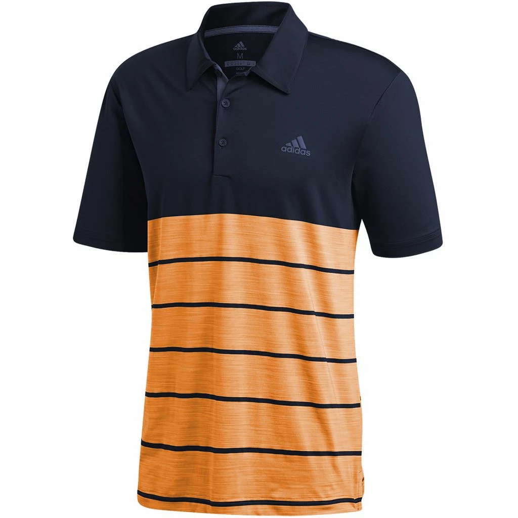 ADIDAS Golf Ultimate 365 Heather Stripe Mens Golf Polo Shirt 18 ADIDAS Golf Ultimate 365 Heather Stripe Mens Golf Polo Shirt - Image 16