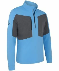 Callaway Golf Mens Aquapel Mixed Media 1/4 Zip Water Repellent Golf Pullover Sweater -Clubheads Sales Store 611e6047 4a3a 44a0 8ba3 530731bb868e