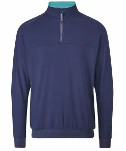 Stuburt Golf Mens Augusta Mid Layer Half Zip Windproof Golf Pullover Sweater -Clubheads Sales Store 66ecf88c 7910 4bd4 8ea3 a74fd42f662d