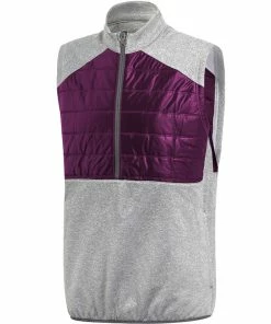 ADIDAS 3 Stripes Climaheat Quilted 1/4 Zip Performance Sleeveless Golf Gilet / Vest -Clubheads Sales Store 6b015222 c0fe 4020 aa5d 9c92a3726858