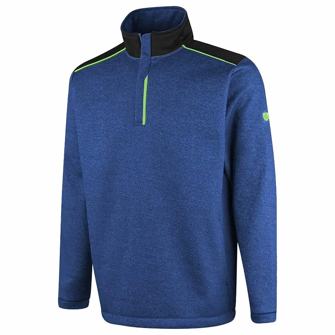 Island Green Mens Padded Yoke Top Layer Seam Pockets Thermal Golf Sweater Pullover 5 Island Green Mens Padded Yoke Top Layer Seam Pockets Thermal Golf Sweater Pullover - Image 3