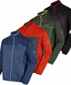 Regatta Mens Walson Hybrid Full Zip Stretch SoftShell Durable Jacket