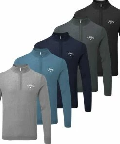 Callaway Golf Mens 1/4 Zip Blended Merino Thermal Pullover Sweater