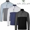 Stuburt Golf Mens Reynold Mid Layer Half Zip Windproof Golf Pullover Sweater