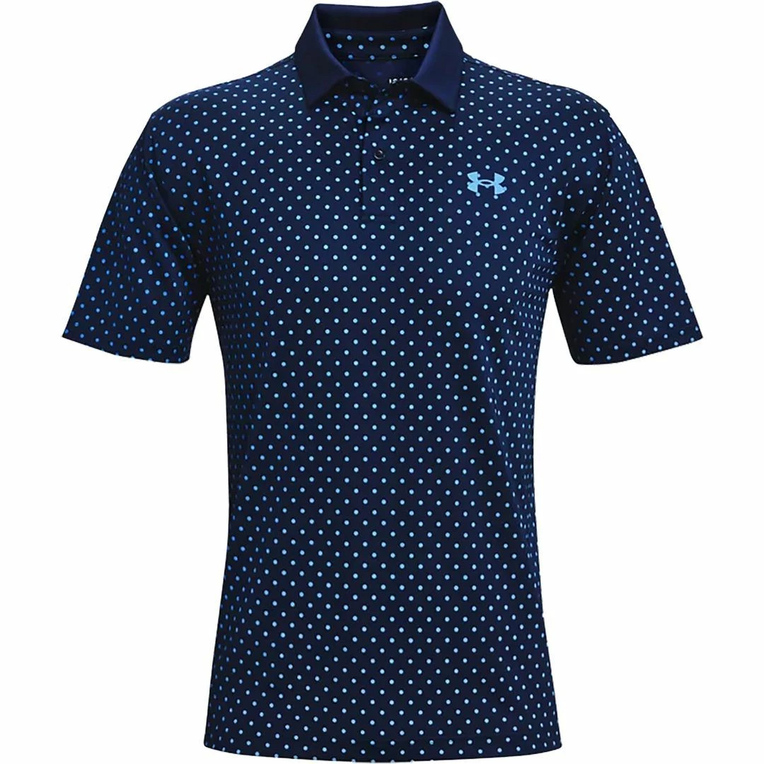 Under Armour Golf UA Performance Printed Polo Stretch Mens Golf Polo Shirt 7 Under Armour Golf UA Performance Printed Polo Stretch Mens Golf Polo Shirt - Image 5