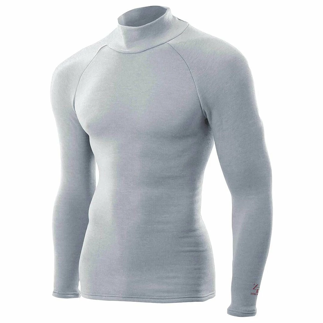 ZeroFit Mens Heat Rub The Ultimate Mock Neck Long Sleeve Top Comfort Baselayer 5 ZeroFit Mens Heat Rub The Ultimate Mock Neck Long Sleeve Top Comfort Baselayer - Image 3