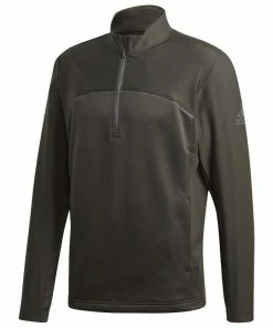ADIDAS Golf Go-To Adapt 1/4 Zip Sweatshirt Mens Water Repellent Pullover
