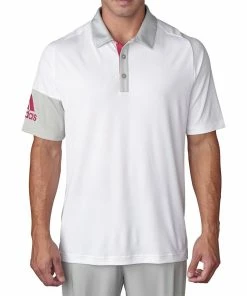 ADIDAS Climacool® Sleeve Blocked Lightweight Mens Golf Polo Shirt
