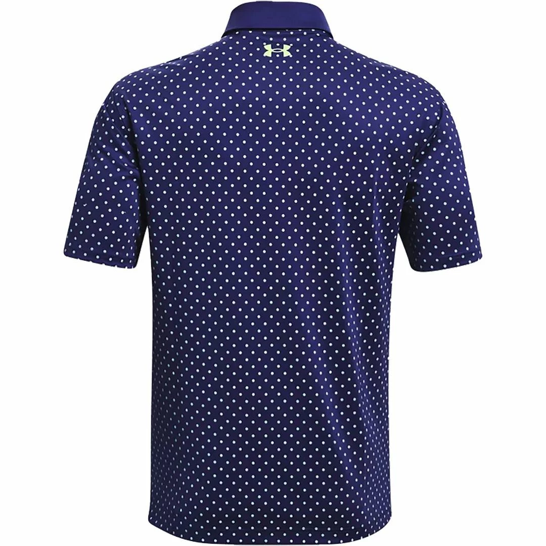 Under Armour Golf UA Performance Printed Polo Stretch Mens Golf Polo Shirt 10 Under Armour Golf UA Performance Printed Polo Stretch Mens Golf Polo Shirt - Image 8