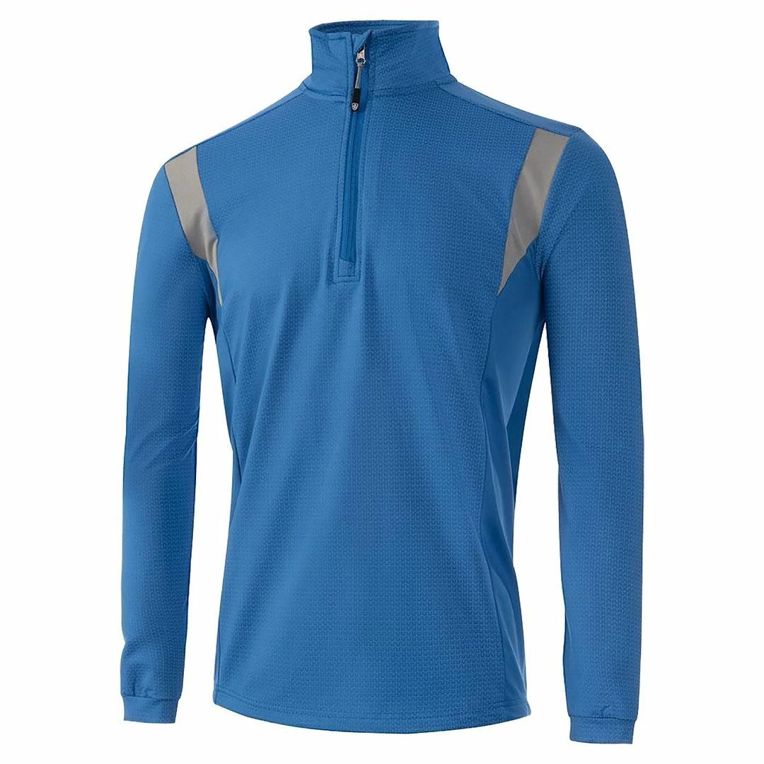 Island Green Mens Geometric Print Top Layer 1/4 Zip Stretch Golf Sweater Pullover 7 Island Green Mens Geometric Print Top Layer 1/4 Zip Stretch Golf Sweater Pullover - Image 5