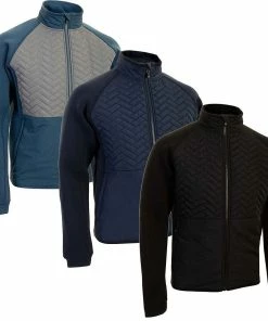 Proquip Mens Therma Gust Quilted Full Zip Windproof Golf Jacket