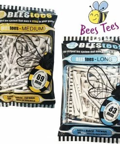 Bees Tees Golf Wooden All Lengths Golf Tees Bumper Pack