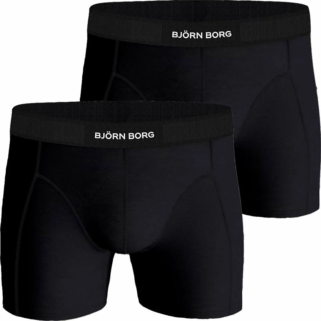 Bjorn Borg Mens Premium Cotton Shorts Boxer Briefs Underwear Many Choices 2-PACK 4 Bjorn Borg Mens Premium Cotton Shorts Boxer Briefs Underwear Many Choices 2-PACK - Image 2