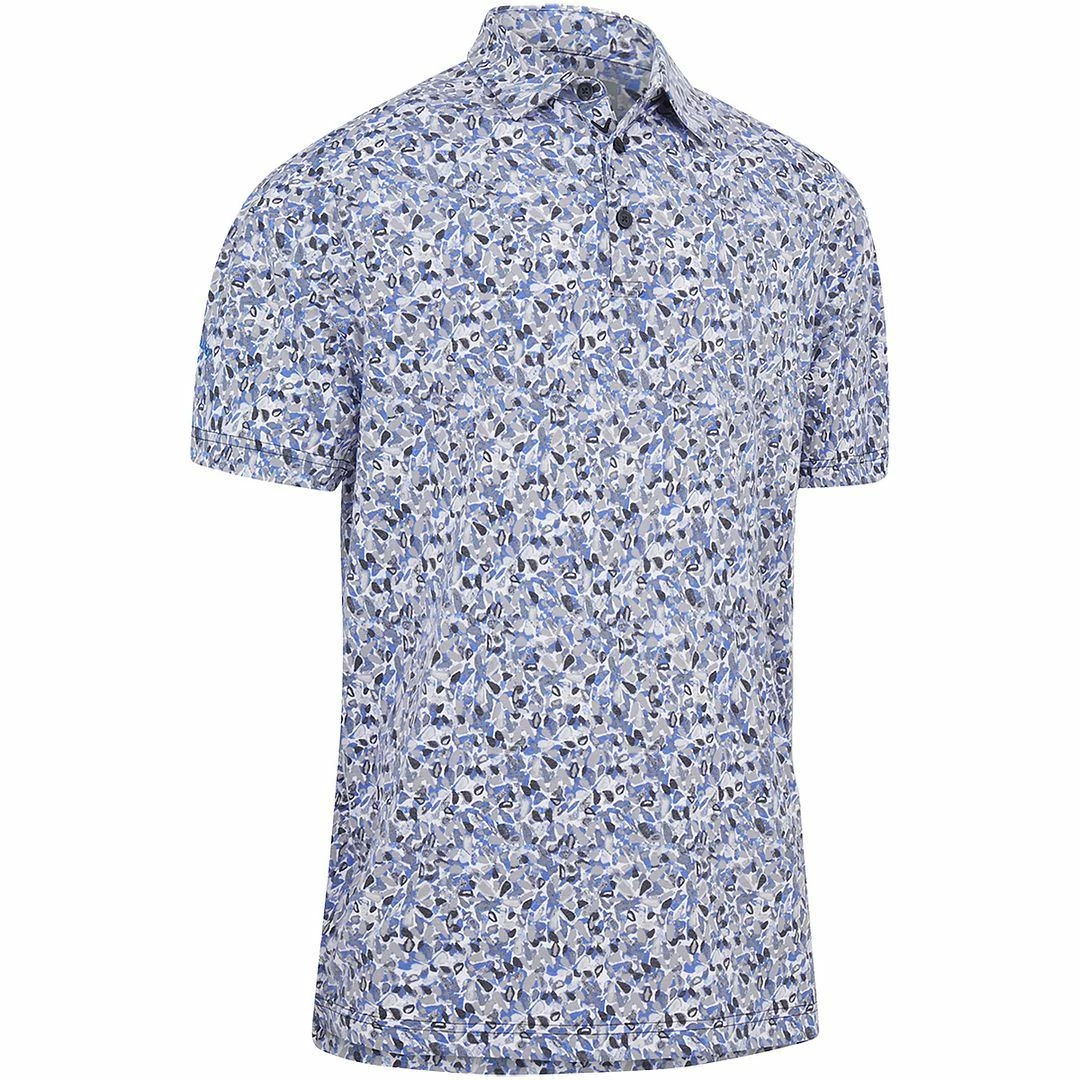 Callaway Golf Mens Filtered Floral Print Opti-Dri Stretch Golf Polo Shirt 4 Callaway Golf Mens Filtered Floral Print Opti-Dri Stretch Golf Polo Shirt - Image 2