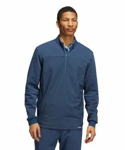 ADIDAS Golf Mens Hybrid COLD.RDY 1/4 Zip Sweatshirt Golf Pullover -Clubheads Sales Store a6920062 da8c 4dbf 9379 6571d2726c3f