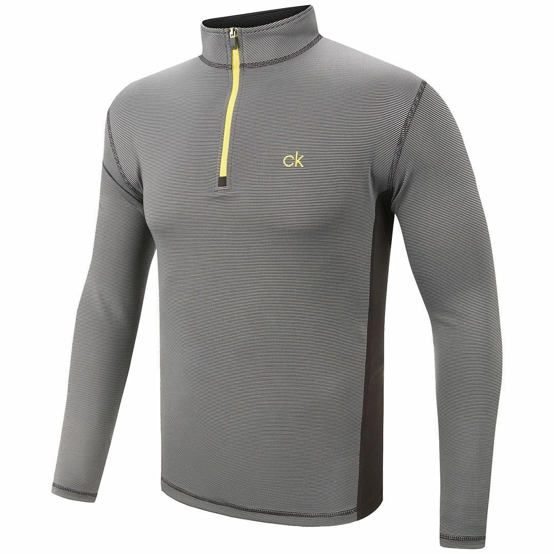 Calvin Klein Mens Performance Stripes 1/4 Zip Dri Breeze Moisture Wicking Golf Mid Layer 5 Calvin Klein Mens Performance Stripes 1/4 Zip Dri Breeze Moisture Wicking Golf Mid Layer - Image 3
