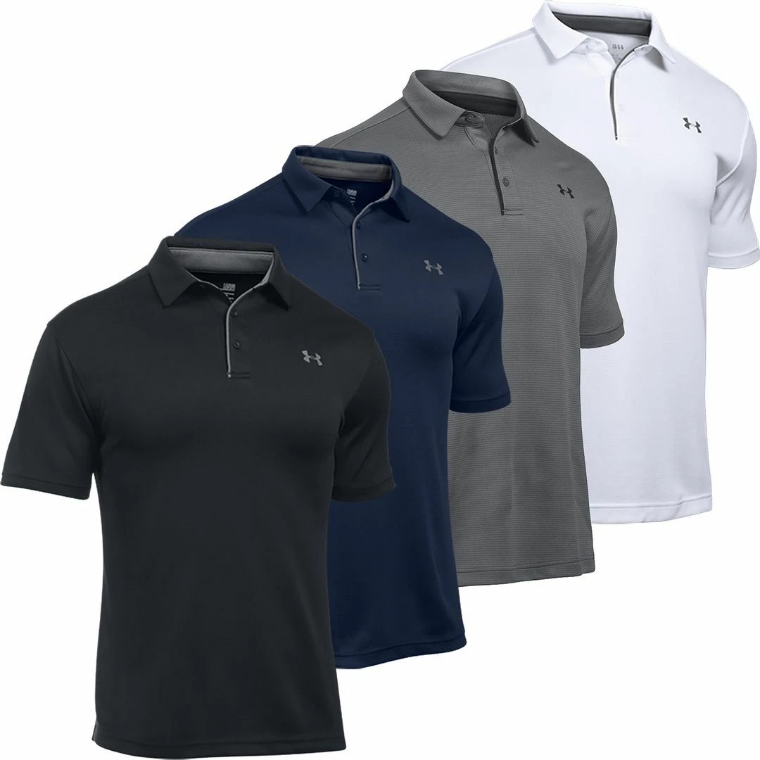 Under Armour UA Tech Polo Performance HeatGear Mens Golf Polo Shirt 3 Under Armour UA Tech Polo Performance HeatGear Mens Golf Polo Shirt