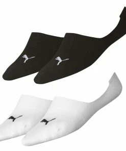 Puma Invisible Footie Anti-Slip Cotton Sneaker Trainer Socks 2 Pack