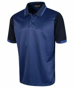 Island Green Mens Dog Tooth Check Coolpass Moisture Wicking Golf Polo Shirt -Clubheads Sales Store bea09355 c893 4592 96bc 893edf3169b3